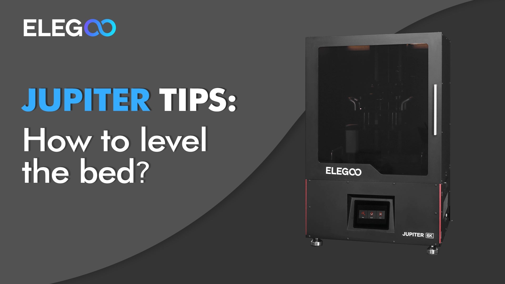 ELEGOO Jupiter: How to level the bed?