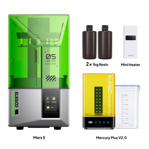 Mars 5 Winter Bundle – Mercury Plus V2.0, Mini Heater & Resin