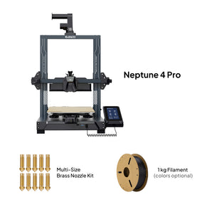 Neptune 4 Pro Starter Bundle - Brass Nozzle & Filament