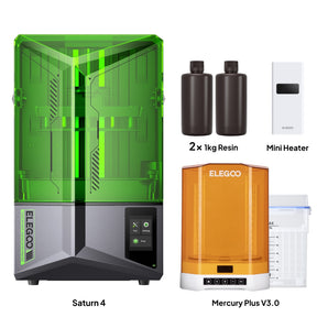 Saturn 4 Winter Bundle – Mercury Plus V3.0, Mini Heater & Resin